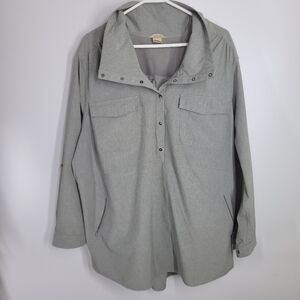 Duluth Trading Co Women's Snap Front Pullover Anorak